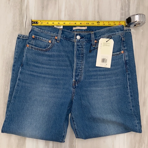 Levi’s Premium Ribcage Straight Ankle (2021), Capital E, 32x27, NWT, $108 MSRP - Picture 6 of 15